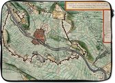 Housse pour ordinateur portable 13 pouces 34x24 cm - Cartes de la ville historique - Housse pour Macbook & Laptop Plan de la ville ancienne et historique de Maastricht - Housse pour ordinateur portable avec photo