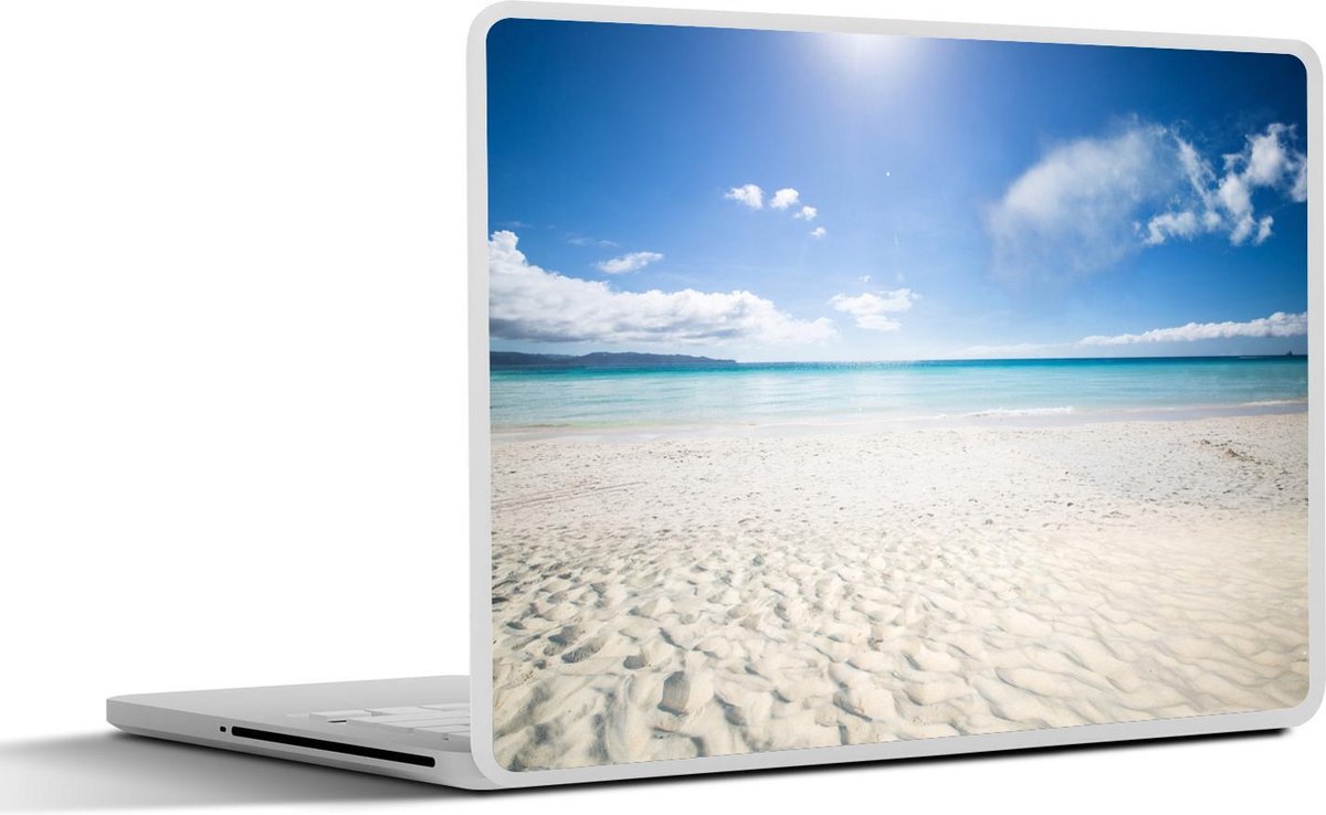 Afbeelding van product SleevesAndCases  Laptop sticker - 17.3 inch - Strand - Zon - Licht