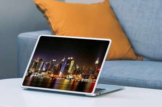 Sticker ordinateur portable - 14 pouces - New York - Skyline - Couleurs