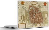 Laptop sticker - 12.3 inch - Stadskaart - Vintage - Haarlem - 30x22cm - Laptopstickers - Laptop skin - Cover