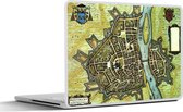 Laptop sticker - 10.1 inch - Plattegrond - Antiek - Maastricht - 25x18cm - Laptopstickers - Laptop skin - Cover