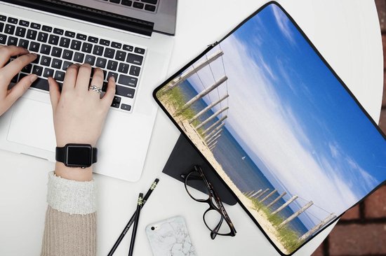 Housse pour ordinateur portable 13 pouces - Mer - Ciel - Blauw - Housse pour ordinateur portable - Dimensions intérieures 32x22,5 cm