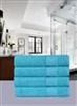 Luxe Handdoeken Set - Handdoek - Badtextiel - 50x100cm - 100% Zacht Katoen - Aqua Blauw - 4 stuks