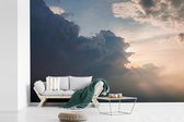 Behang - Fotobehang Zon breekt door wolken - Breedte 390 cm x hoogte 260 cm