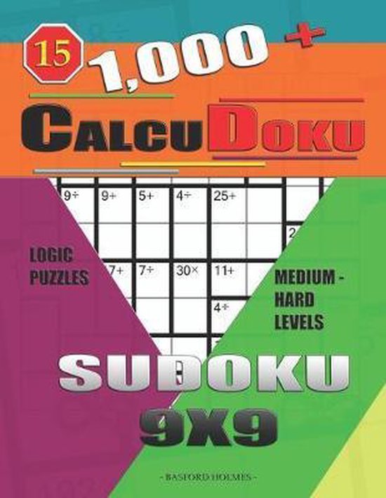 Sudoku Calcudoku- 1,000 + Calcudoku sudoku 9x9 - cover