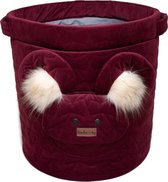 Kinder Hop Opbergmand Teddy 45 X 48 Cm Katoen Rood