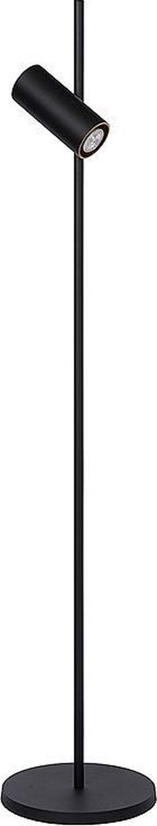 Atmooz - Vloerlamp Sinclair - Staande Lamp - Stalamp - Woonkamer - Zwarte buitenkant - Gouden binnenkant - Hoogte 150cm - Metaal