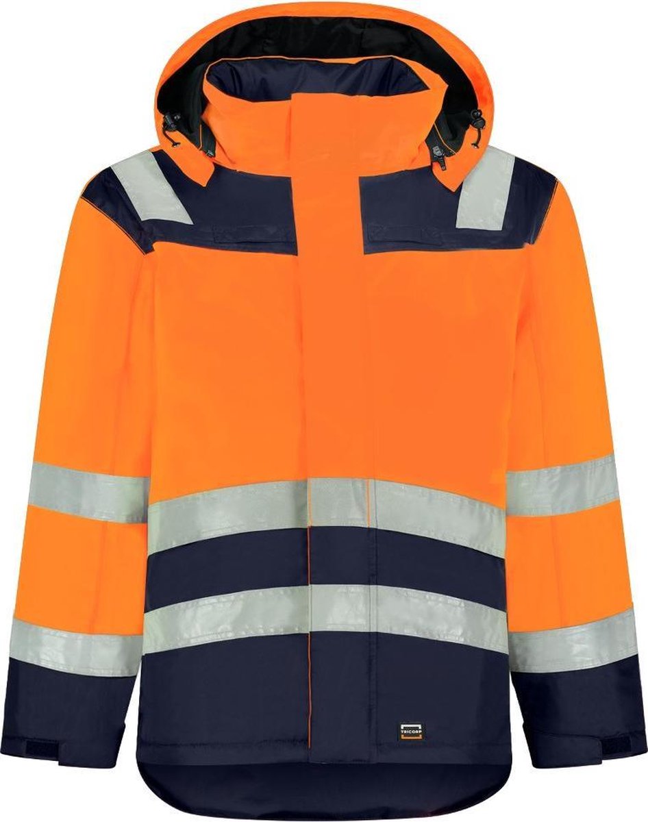 Tricorp Midi Parka High Vis Bicolor 403023 - Mannen - Oranje/Ink - M