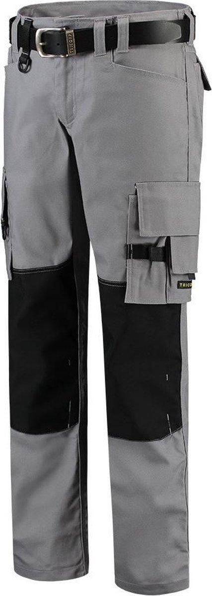 Tricorp  Werkbroek Canvas Cordura 502009 Grijs / Zwart  - Maat 56