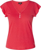 YESTA Lina Jersey Shirt - Dark Pink - maat 0(46)
