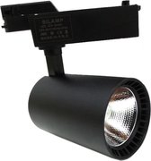 LED Railspot 30W 80 ° SMD Eenfase ZWART - Wit licht