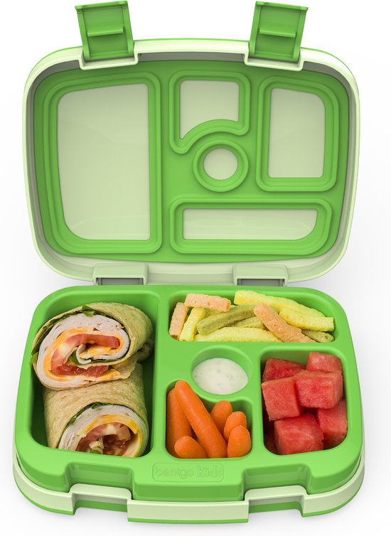 hebzuchtig limiet Flitsend Bentgo Kids Lunchbox - Lekvrije Bento Box – Broodtrommel Kinderen met 5  Compartimenten... | bol.com