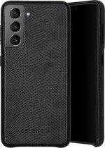 Selencia Gaia Slang Backcover Samsung Galaxy S21 Plus hoesje - Zwart