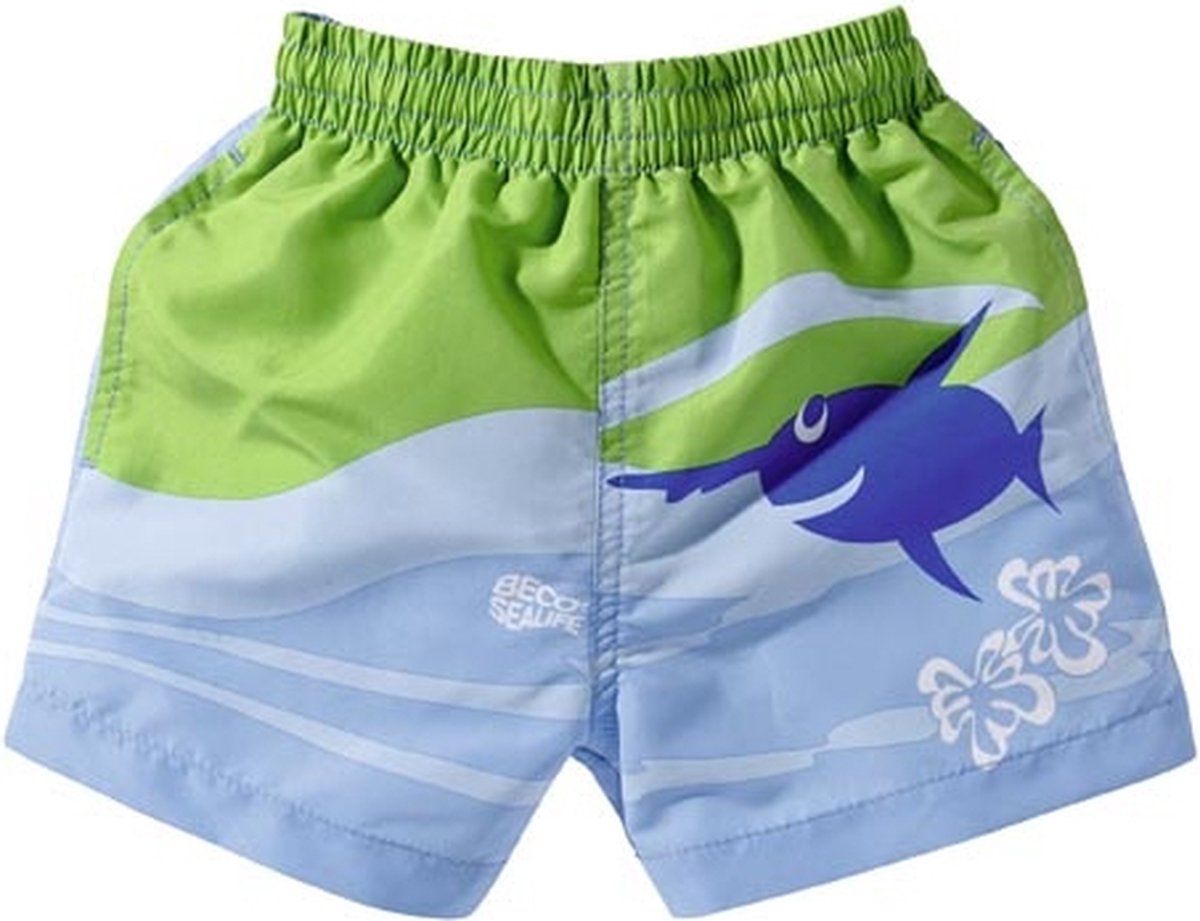 BECO-SEALIFE® Zwembroek - Jongens - Polyester - Blauw/groen - Maat 92-98