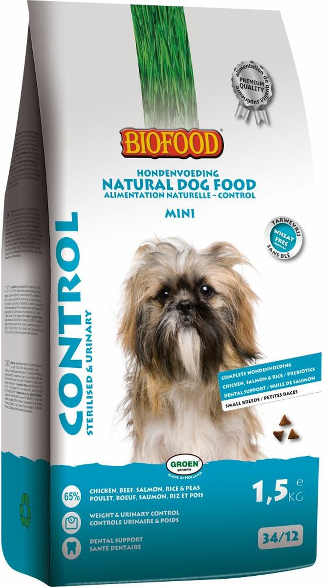 Biofood BF Petfood Small Breed Control - 4 x 1,5 kg - Voordeelverpakking