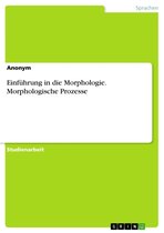 Einführung in die Morphologie. Morphologische Prozesse