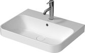 Duravit Happy D.2 Plus opzetwastafel rechthoekig zonder kraangat 60 x 46 cm, wit - mat antraciet