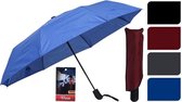 Paraplu - 100cm - 4 ass - kleur Zwart - Rood - Grijs - Blauw