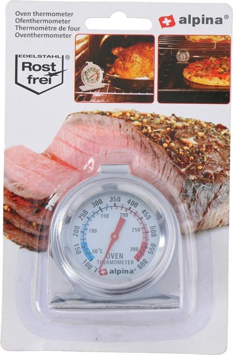 Alpina oventhermometer - roestvrij staal, 6 cm