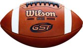 Wilson GST 1003 Collegiate Size Game Football - Brown/White - One Size