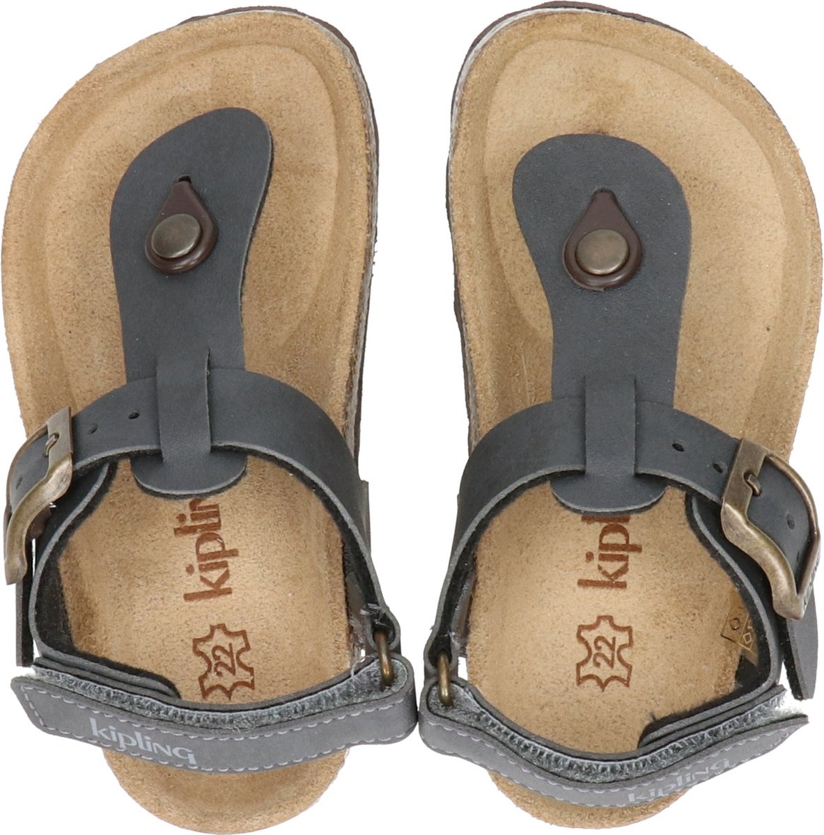 Kipling Juan 3 jongens sandaal - Grijs - Maat 27