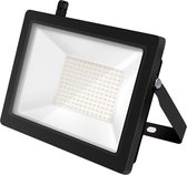 LED Bouwlamp 100 Watt - LED Schijnwerper - Aigi Stado - Natuurlijk Wit 4000K - Waterdicht IP65 - Mat Zwart - Aluminium - BES LED