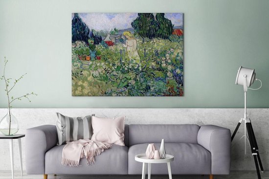 Peintures sur toile - Marguerite Gachet dans le jardin - Vincent van Gogh - 120x90 cm - Art Décoration murale