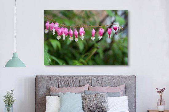 Coeurs brisés aux gouttes d'eau 180x120 cm - Tirage photo sur toile (Décoration murale salon / chambre) / Peintures Fleurs sur toile XXL / Groot format!