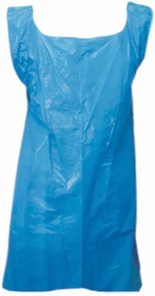 Allwear disposable PE schort blauw 25 mu 80x125 cm 1000 stuks