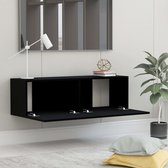 vidaXL Tv-meubel 100x30x30 cm spaanplaat zwart