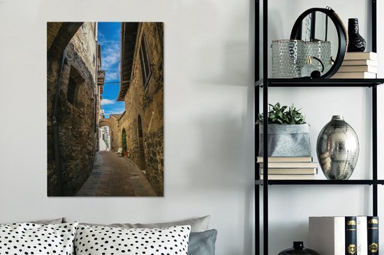 La vieille ville de San Gimignano en Italie Toile 60x90 cm - Tirage photo sur toile (Décoration murale salon / chambre)