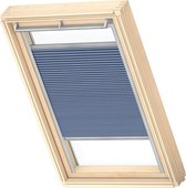 VELUX Origineel Verduisterend Plisségordijn (FHC), Zilveren Kozijn, CK04, Blauw