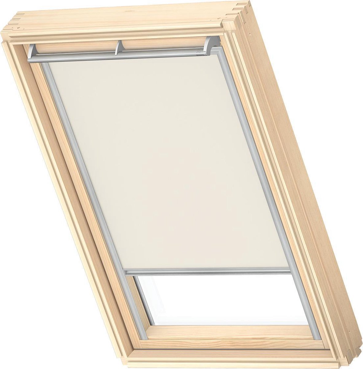 VELUX Origineel Verduisterend Rolgordijn (DKL), Zilveren Kozijn, CK02, Light Beige