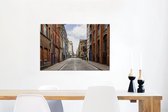 Vieille rue près de Liverpool en Angleterre Toile 90x60 cm - Tirage photo sur toile (Décoration murale salon / chambre) / Villes européennes Peintures sur toile