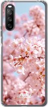 6F hoesje - geschikt voor Sony Xperia 10 III -  Transparant TPU Case - Cherry Blossom #ffffff