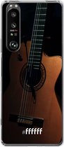 6F hoesje - geschikt voor Sony Xperia 1 III -  Transparant TPU Case - Guitar #ffffff