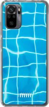 6F hoesje - geschikt voor Xiaomi Redmi Note 10 Pro -  Transparant TPU Case - Blue Pool #ffffff