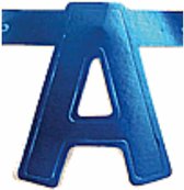 Banner letter A Blauw