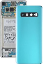 Batterij achterkant met cameralens voor Galaxy S10 (groen)
