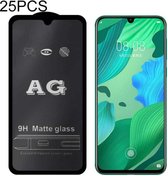 25 STKS AG Matte Frosted Full Cover Gehard Glas Voor Huawei Honor 8X