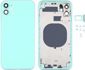 Achterkant behuizing met imitatie van iP12 voor iPhone 11 (groen)