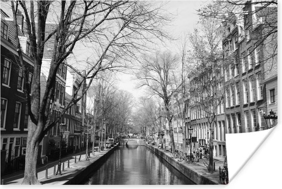 Achterburgwal poster papier 90x60 cm - Tirage photo sur Poster (décoration murale salon / chambre) / Poster Europe