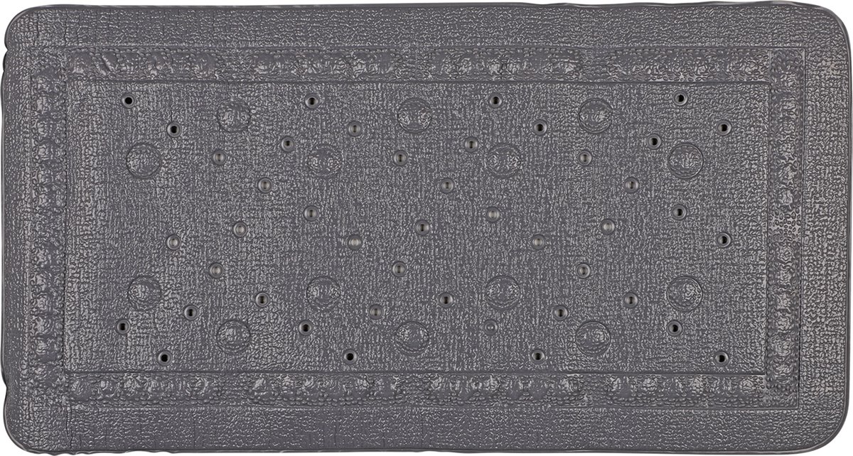 Differnz tutus anti-slip inlegmat bad 68x36cm antraciet
