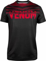 Venum SIGNATURE Dry Tech T-shirt Zwart Rood maat XL