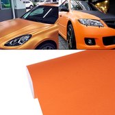 1.52 mx 0.5 m Grind Arenaceous Auto Sticker Pearl Frosted Knipperende Body Veranderende Kleur Film voor Auto Modificatie En Decoratie (oranje)