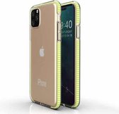 Voor iPhone 11 Pro Max TPU tweekleurige valbestendige beschermhoes (citroengeel)