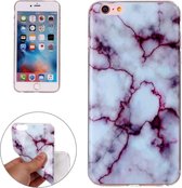 Voor iPhone 6 & 6s Purple Marbling Pattern Soft TPU Protective Back Cover Case