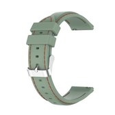 Voor Samsung Galaxy Watch 3 45mm / Gear S3 22mm siliconen vervangende band horlogeband (lichtgroen)