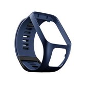 Voor Tomtom 2/3 universele siliconen vervangende horlogeband (donkerblauw)