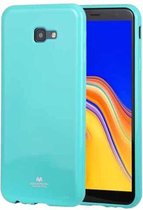 GOOSPERY I JELLY METAL TPU beschermhoes voor Galaxy J4 + (mintgroen)
